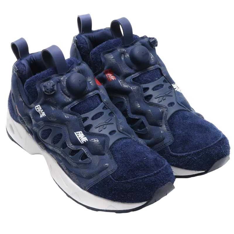 Кроссовки Reebok Instapump Fury Road x Hall Of Fame, цвет 'Navy Blue' — фото 3