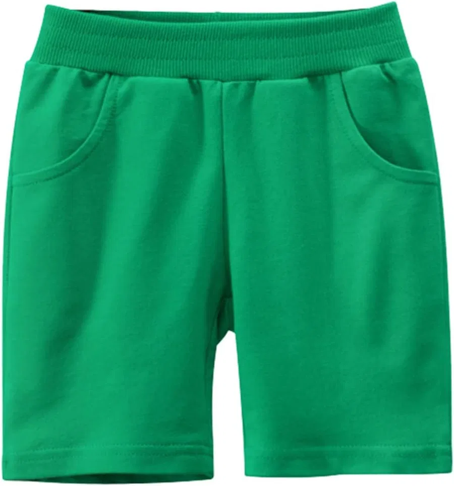 Детские шорты хлопковые, Athletic Shorts, зеленые