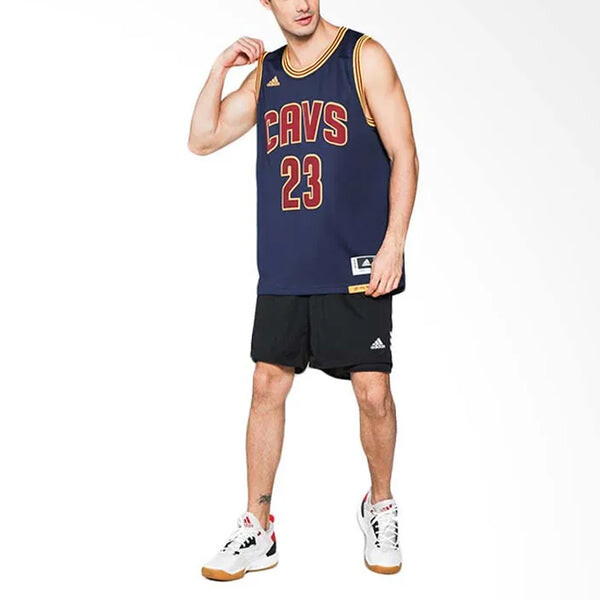 Спортивная футболка nba cleveland cavaliers swingman jersey - james Adidas, синий — фото 3