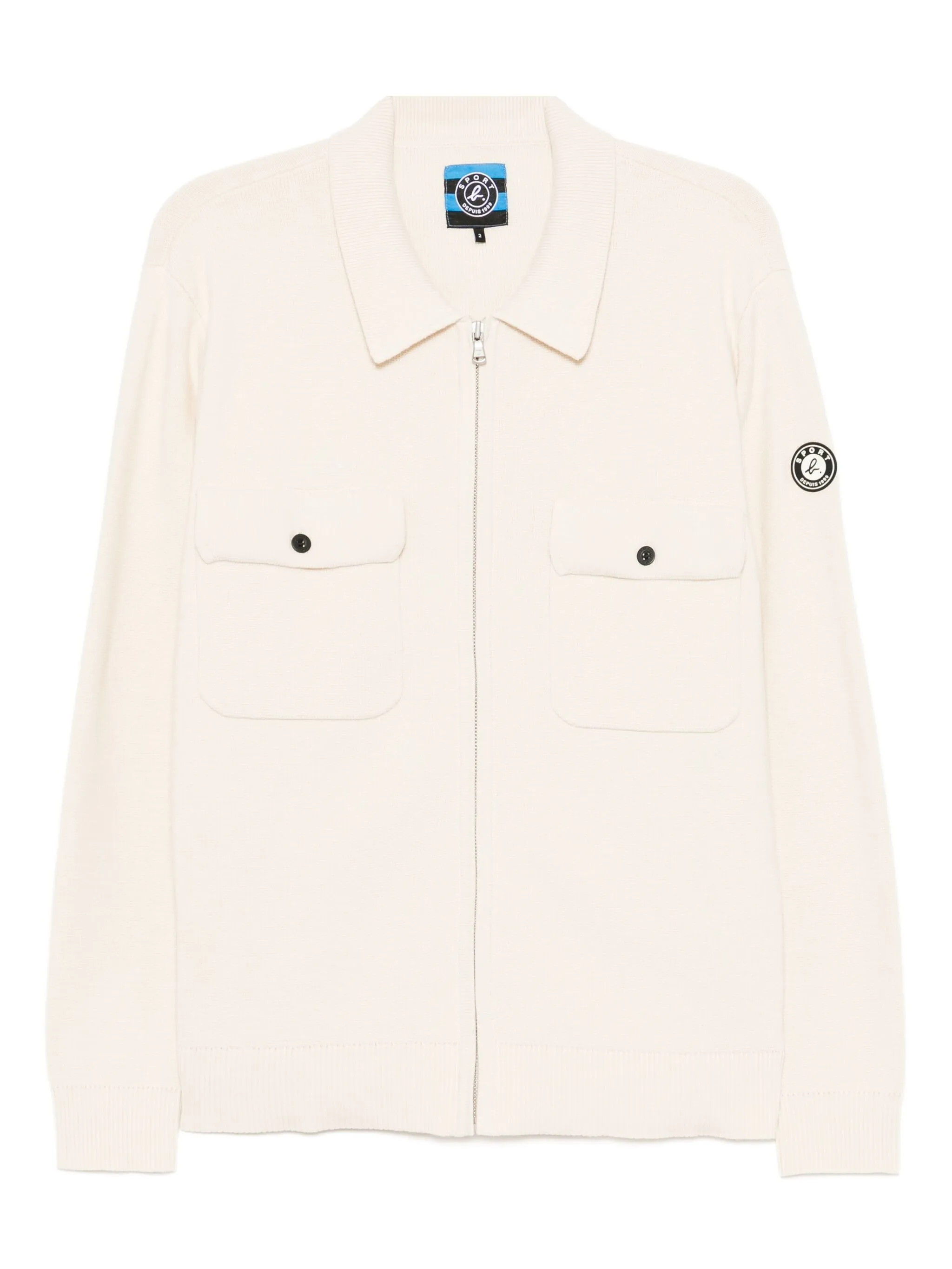 

Кардиган с логотипом Sport B. By Agnès B., кремовый