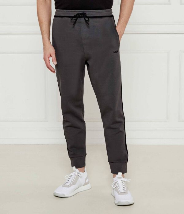 

Брюки с лентой Regular fit Boss Green, серый