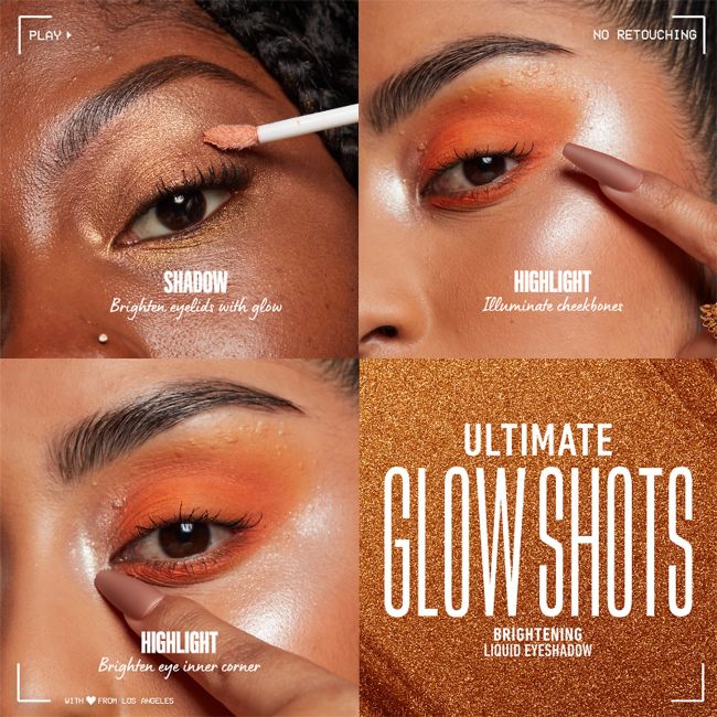 Жидкие тени для век Ultimate Glow Shots NYX Professional Makeup, цвет glitzy guava, 7,5 мл — фото 3