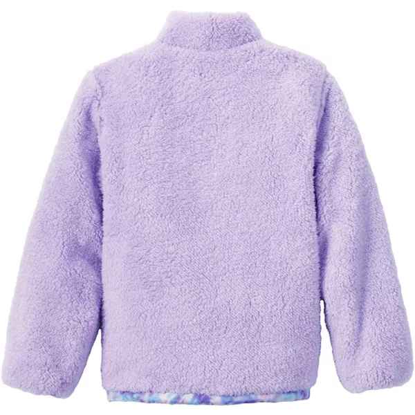 Двусторонняя флисовая куртка для девочек 4-20 лет Lands' End, цвет lavender tie dye play — фото 4