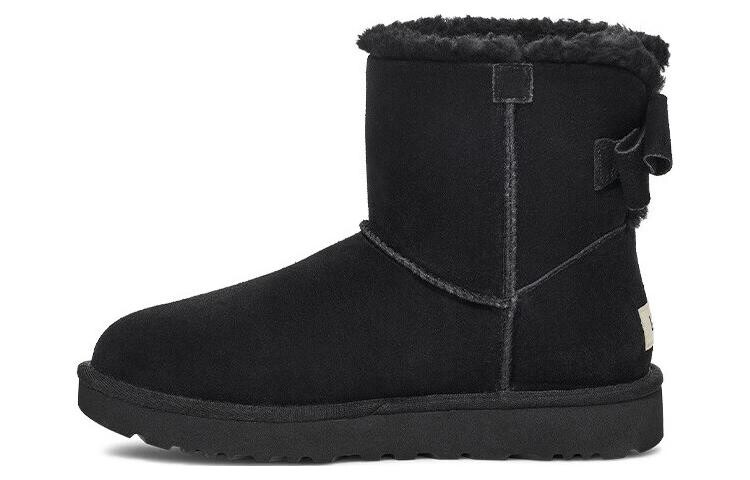 Ботинки женские UGG Mini Bailey Suede Bow, черный