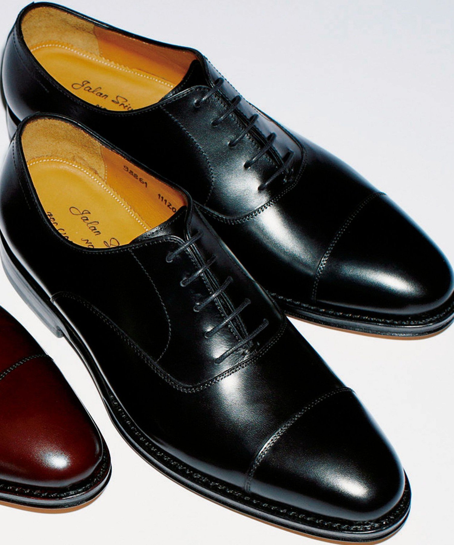 Туфли с закрытым носком и пятью люверсами UNITED ARROWS green label relaxing, BLACK