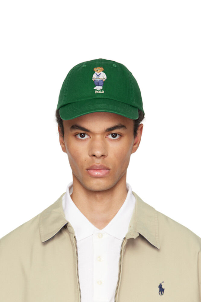 

Кепка из саржи Polo Bear зеленого цвета Polo Ralph Lauren