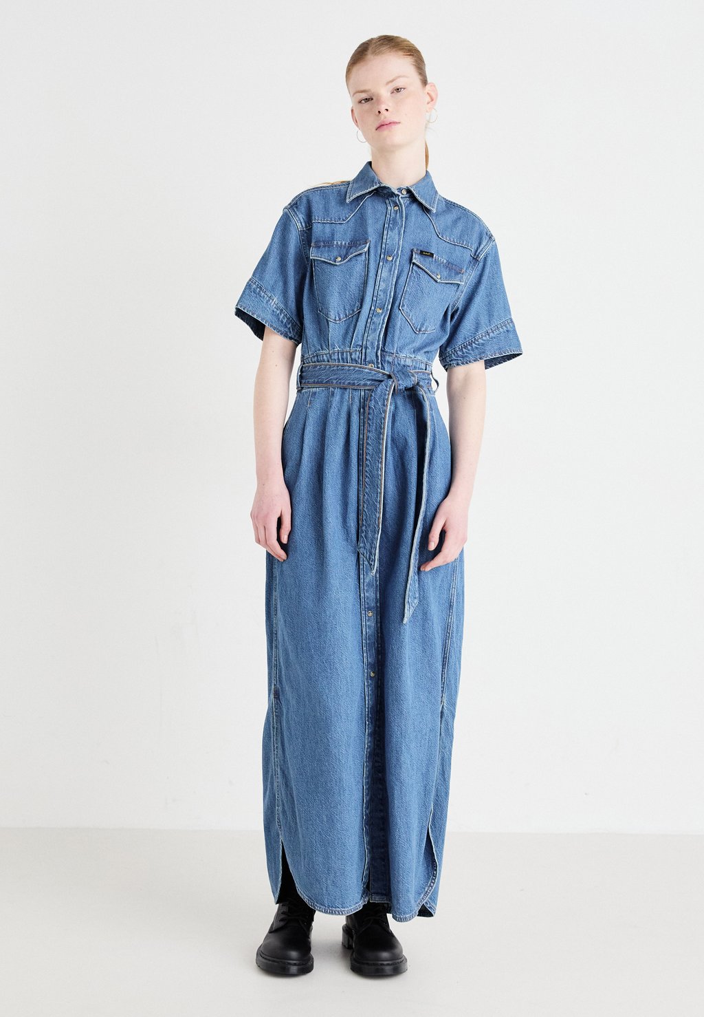 

Платье из денима WESTERN DRESS Lee, синий деним
