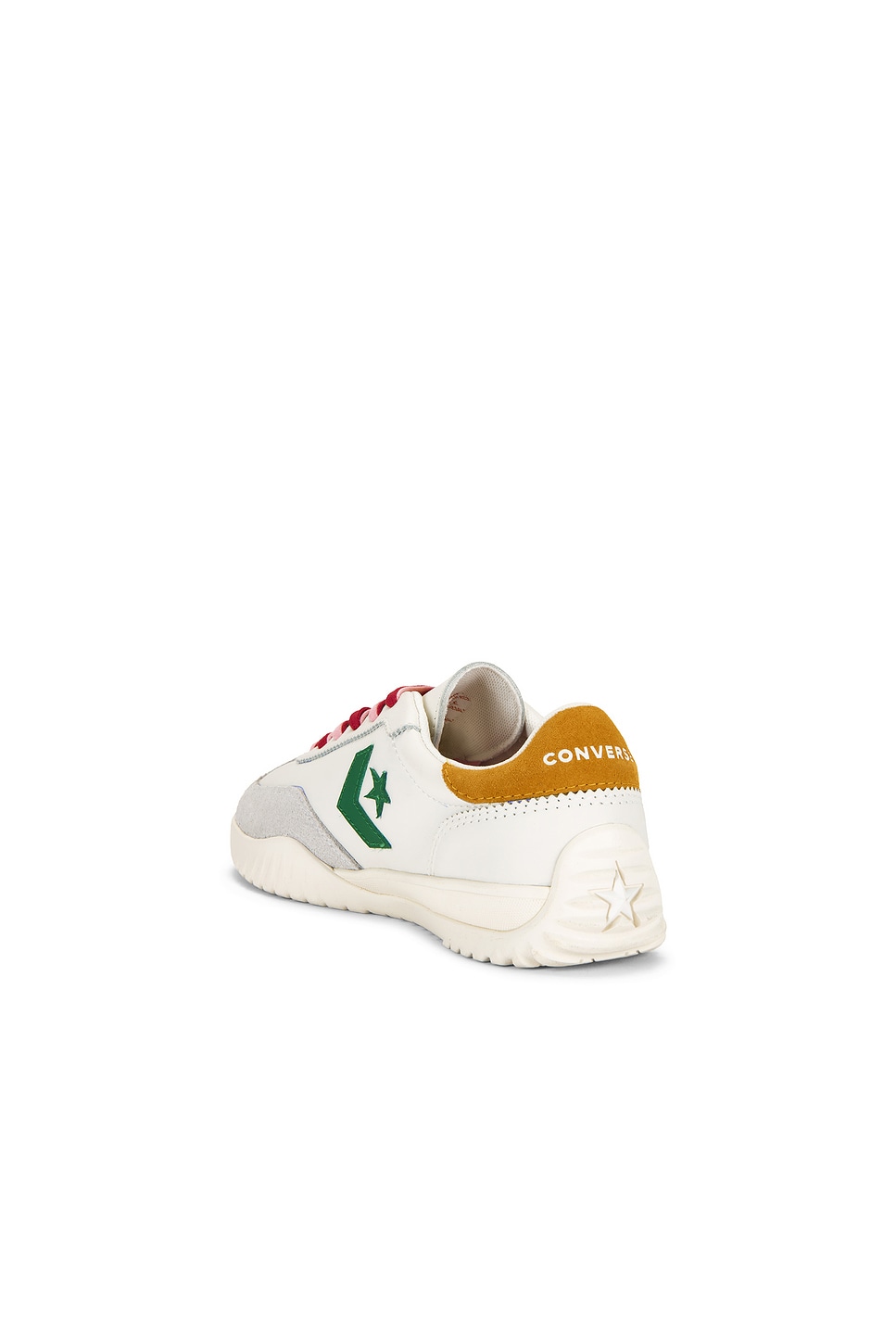 Кроссовки Run Star Trainer Converse, vintage white, green, yellow & red — фото 3