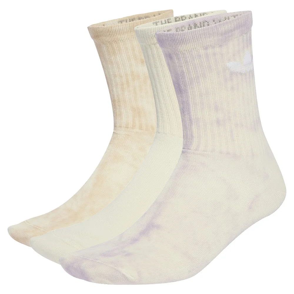 

Носки 3 шт adidas Originals Tie Dye crew, бежевый