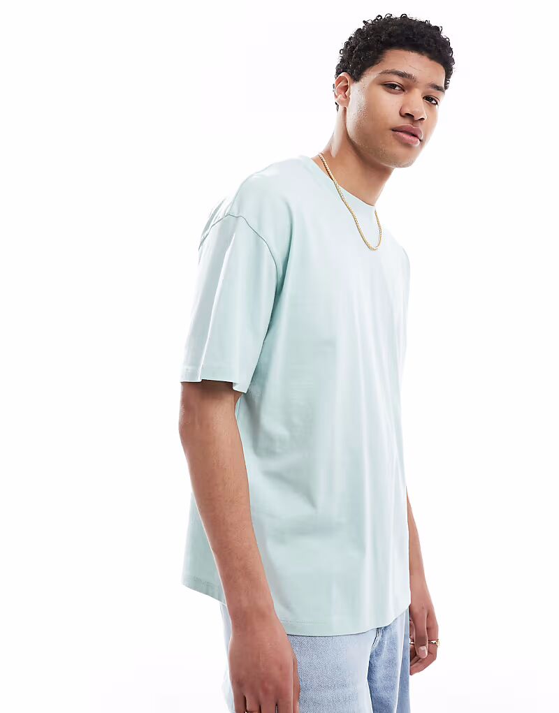 

Футболка оверсайз ASOS DESIGN Essential синего цвета