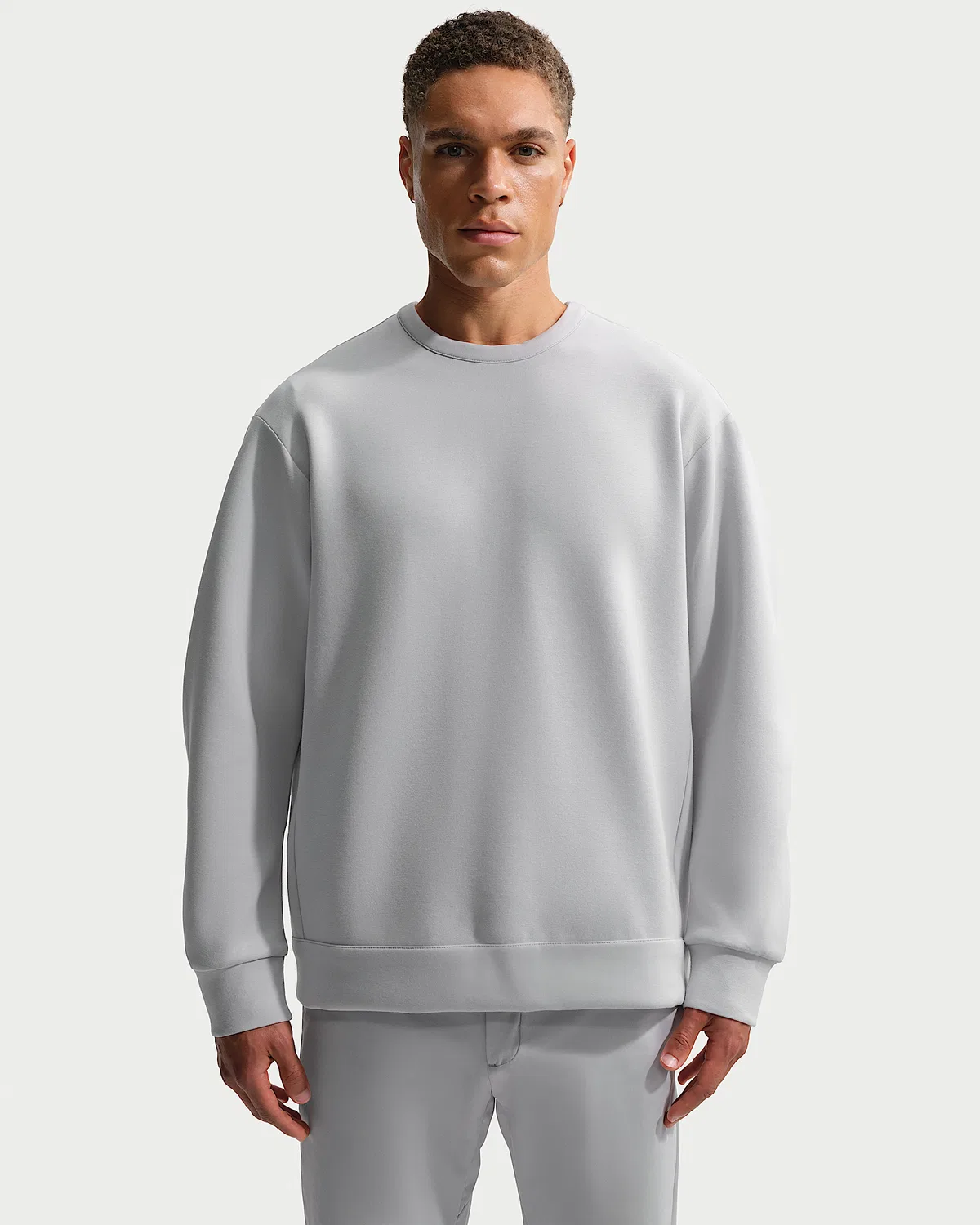 Мужская футболка Nike 24.7 ImpossiblySoft Dri-FIT Crew, Grey Fog/Light Smoke Grey