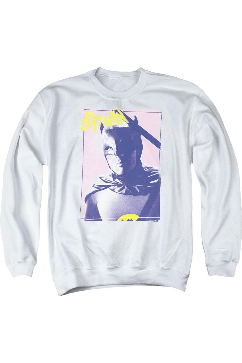 

Толстовка Batman Classic Tv Wayne 80s для взрослых с круглым вырезом Gildan, белый