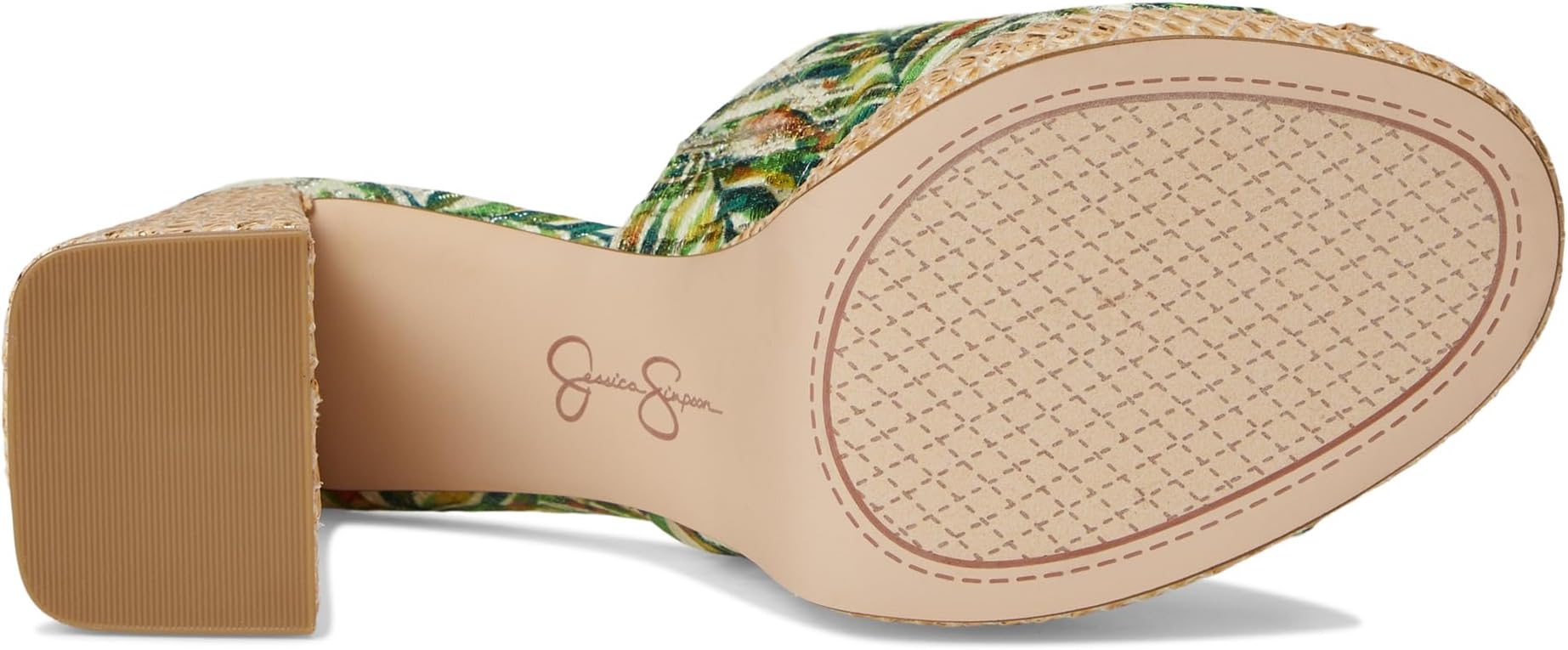 Туфли Jessica Simpson Women's Kameena Mule Platform Sandals, Green Multi — фото 3