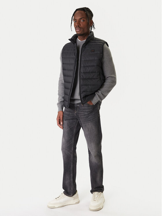 Утепленный жилет slim fit Odeno 50549243 Boss, черный — фото 2