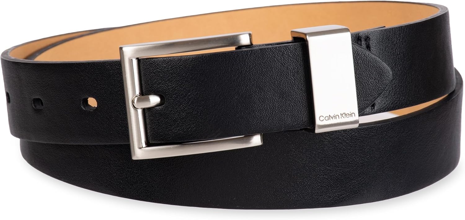 

Женский ремень Calvin Klein с металлической петлей, 1 дюйм, модный, для брюк, джинсов и платьев, Black