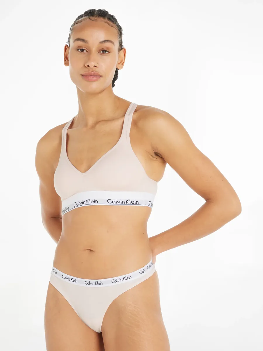 

Calvin Klein Underwear Стринги с поясом с логотипом, розовый