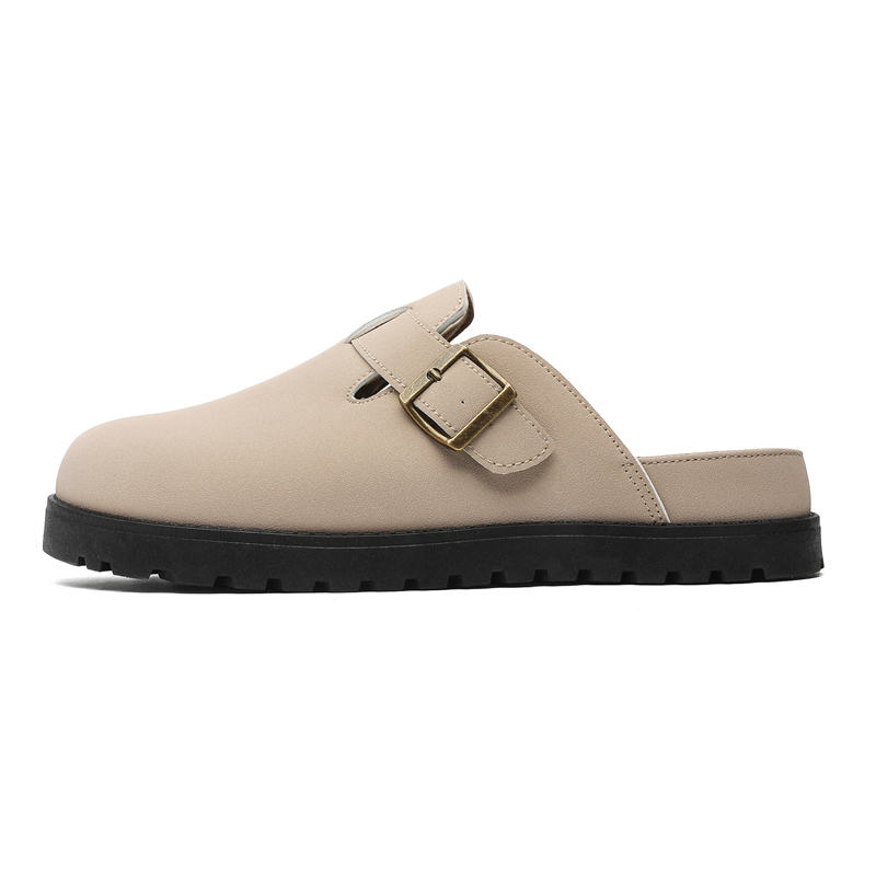 

BOREE Закрытые тапочки мужские бежевые, цвет Beige