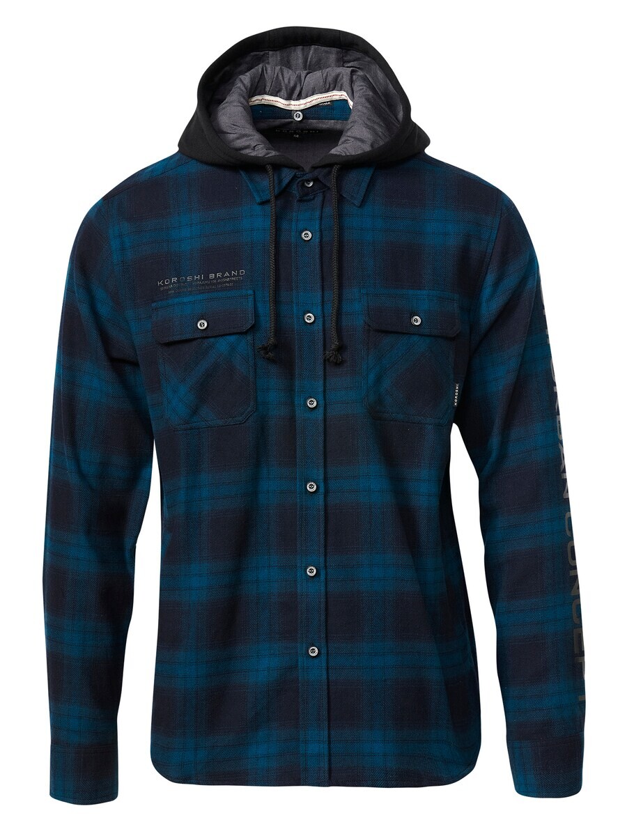 

Клетчатая рубашка KOROSHI Regular fit Button Up Shirt, морской синий