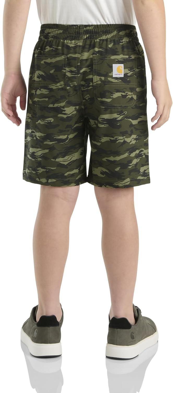 Короткие рабочие шорты Carhartt Girls Rugged Flex Ripstop Cargo, Dark Green (Rugged Flex) — фото 2