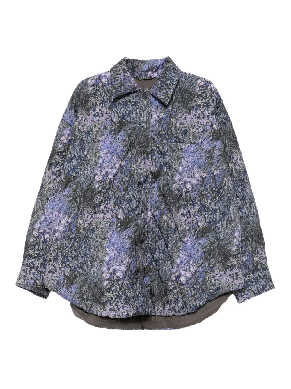 

Пальто с цветочным узором JNBY, синий