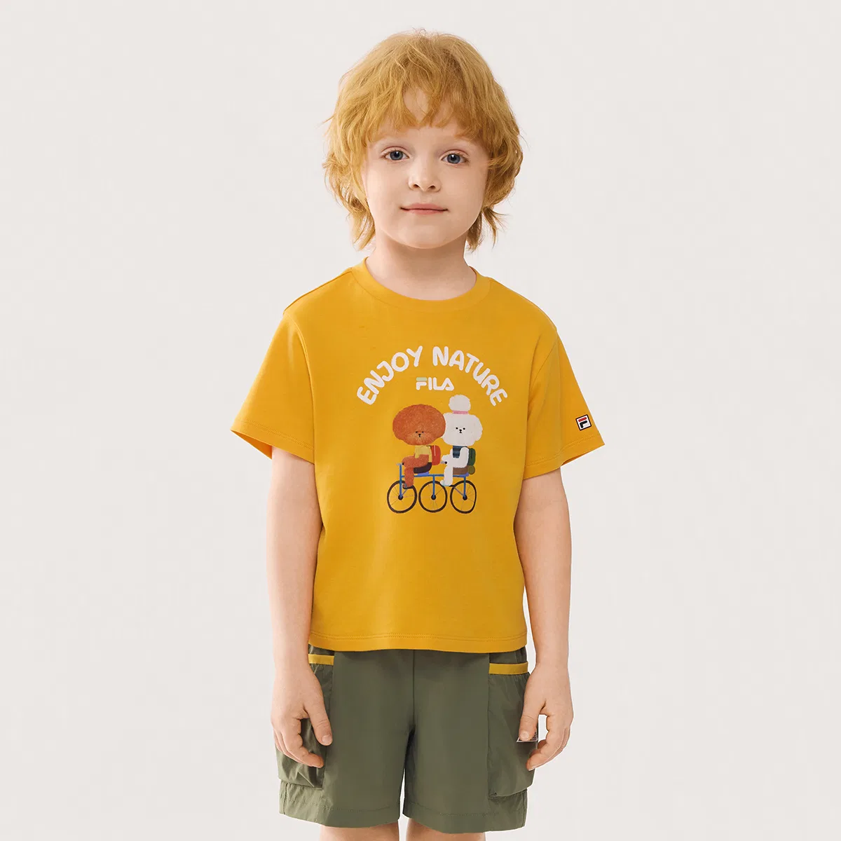 Футболка Daylily Orange Kids' FILA KIDS — фото 4