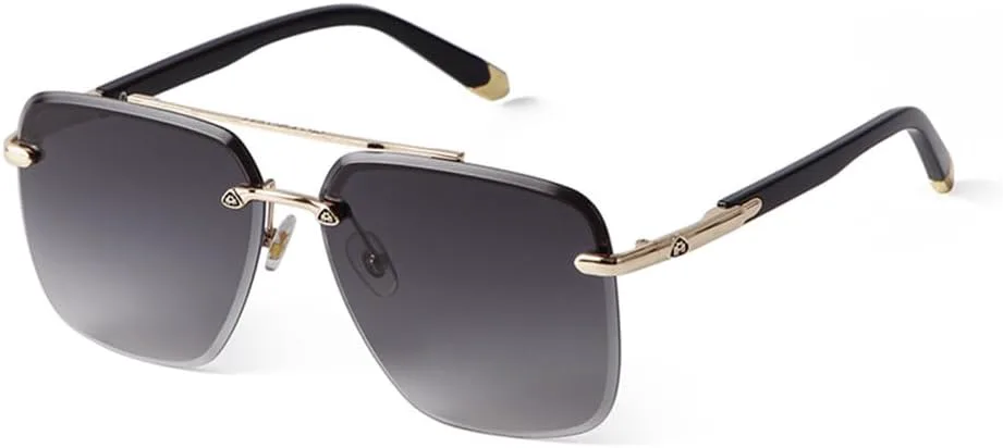 

Винтажные большие металлические солнцезащитные очки для мужчин и женщин, солнцезащитные очки, очки для мужчин с защитой от УФ-излучения UV400 TYUVIVO, C2