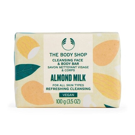 

Очищающее мыло для лица и тела с миндальным молоком, 100 г, The Body Shop