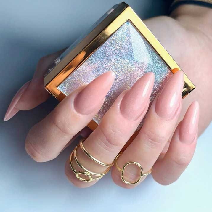 Molly Lac, Гель для наращивания ногтей, Porcelain Sparkle Gel Laskovska Dirty Pink, 15 мл — фото 3