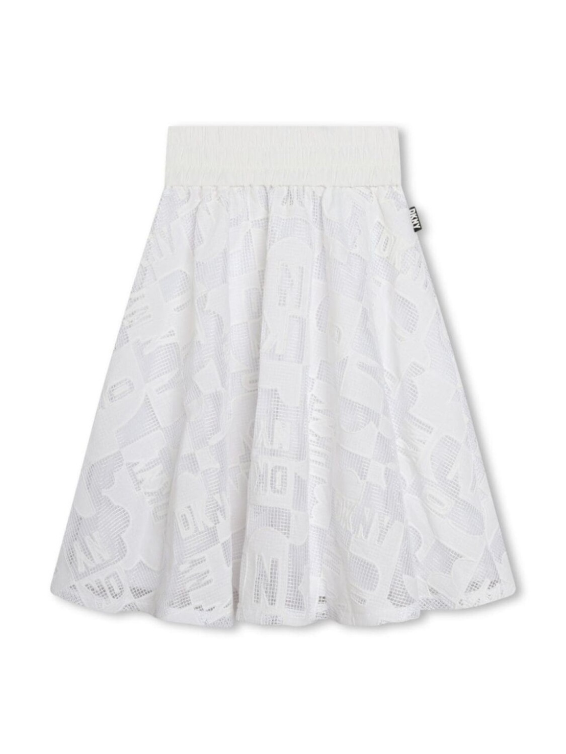 

DKNY кружевная юбка миди со складками, белый