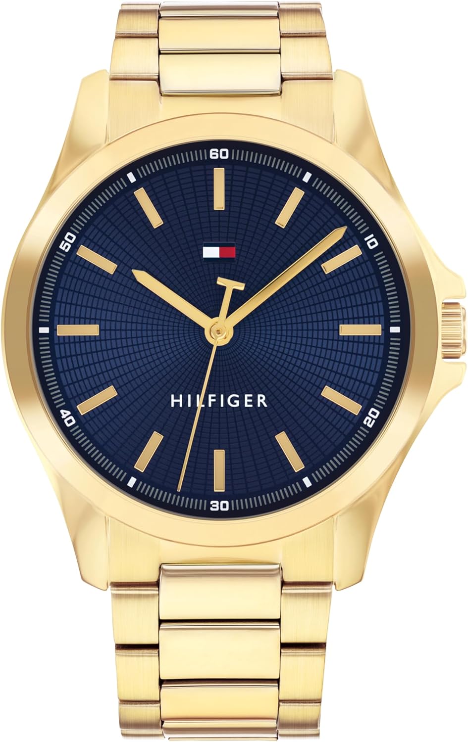 

Мужские кварцевые часы Tommy Hilfiger 3H, браслет из нержавеющей стали, водонепроницаемость 3 атм, современные и стильные, подарок для него, 42 мм, Gold Plated, Позолоченный, Мужские кварцевые часы Tommy Hilfiger 3H, браслет из нержавеющей стали, водонепр