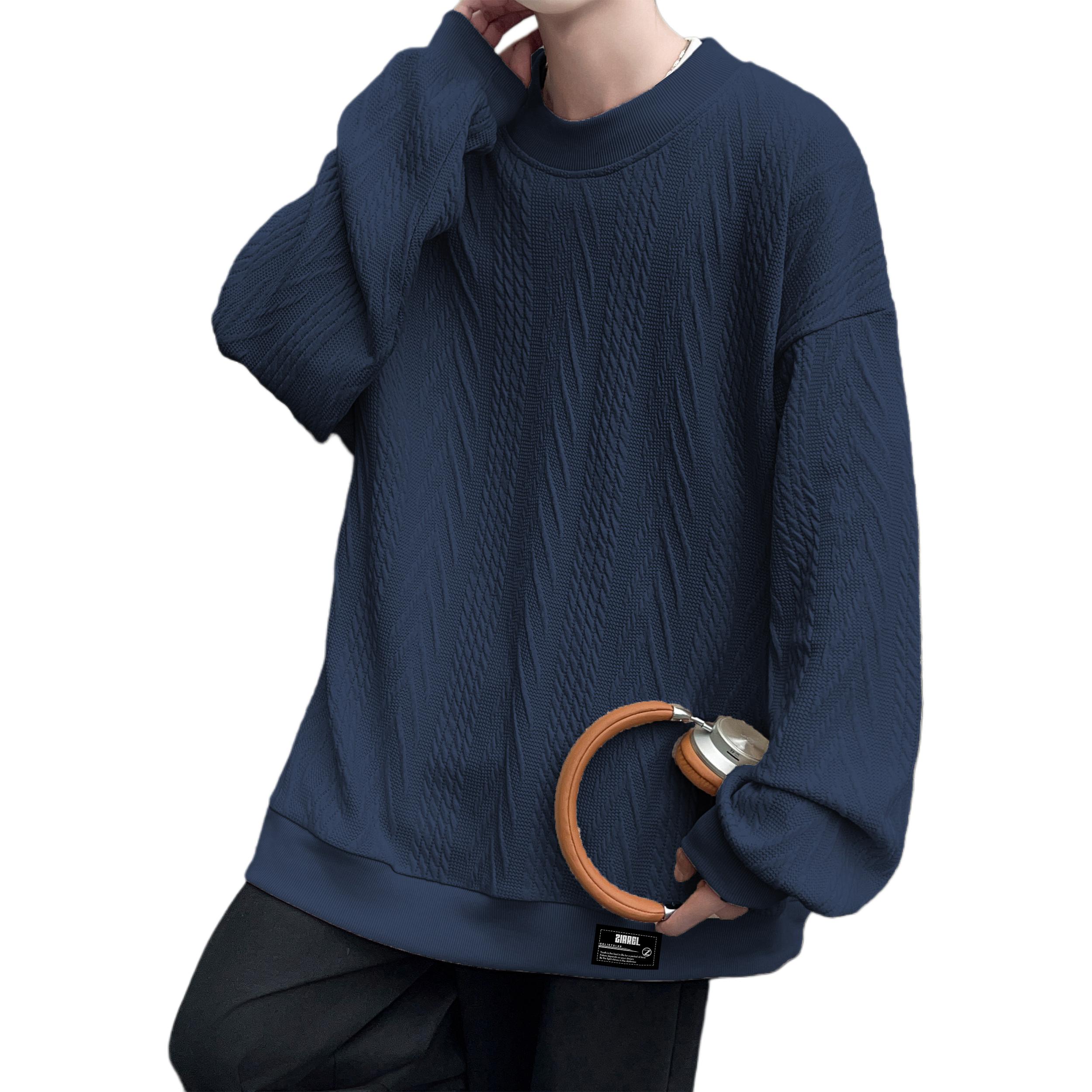 

Свитшот Unisex Crew Neck Moderate Heavyweight ZIAREL, темно-синий[removable logo]