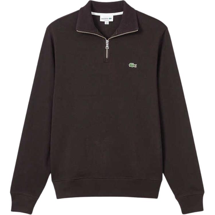 

Свитшот с лого-патчем на молнии LACOSTE, 3la/leather коричневый