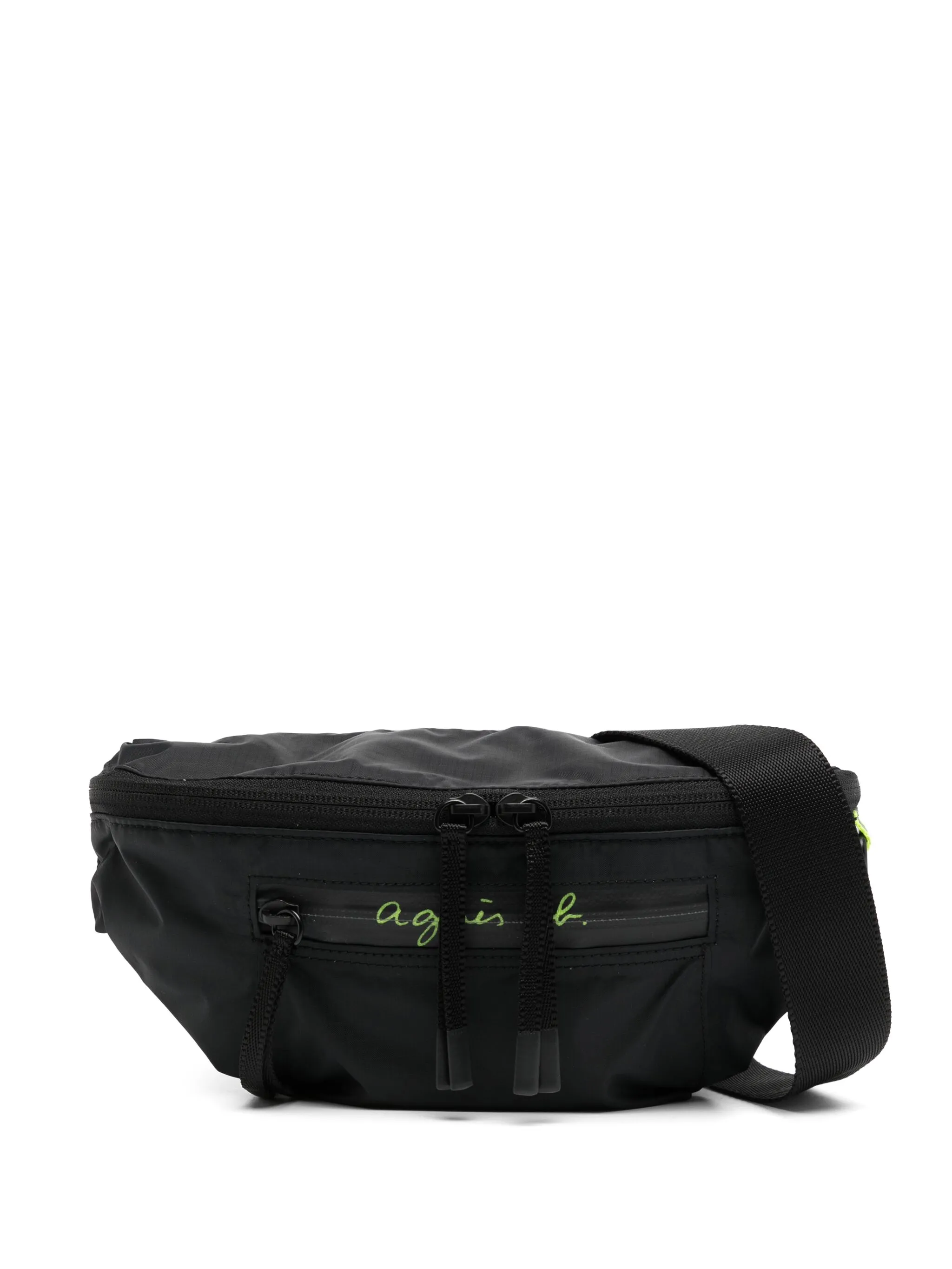 

Поясная сумка с логотипом Agnès B., черный
