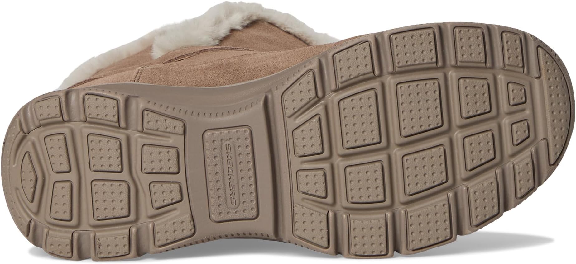 Ботинки женские SKECHERS Dreamers Luxe Vibe из замши и искусственного меха, коричневый — фото 3