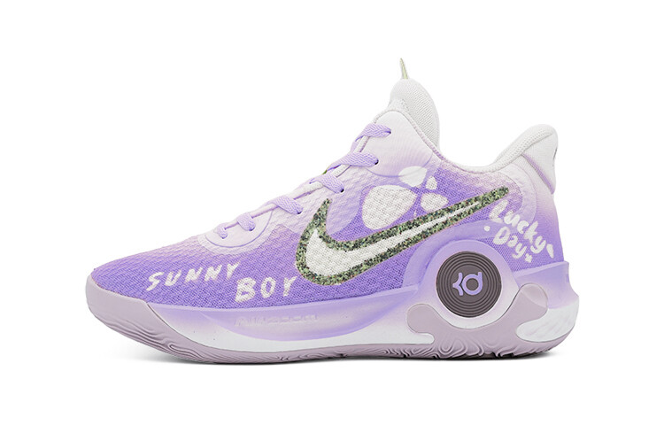 

Баскетбольные кроссовки Trey 5 Basketball Shoes Unisex Mid-Top Lilac/white/green Nike