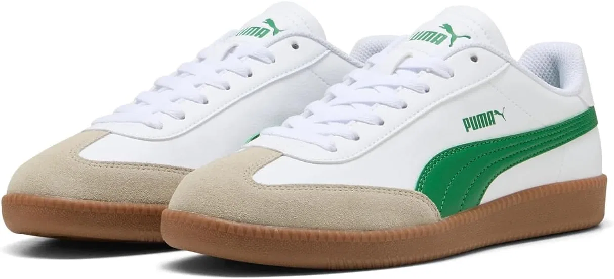Кроссовки PUMA 9-T унисекс 398174 18, белые/светло-зеленые