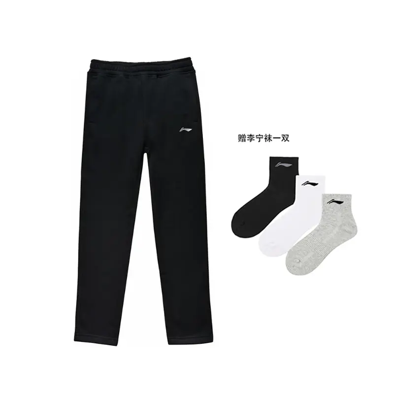 

Трикотажные спортивные брюки мужские LINING, черный