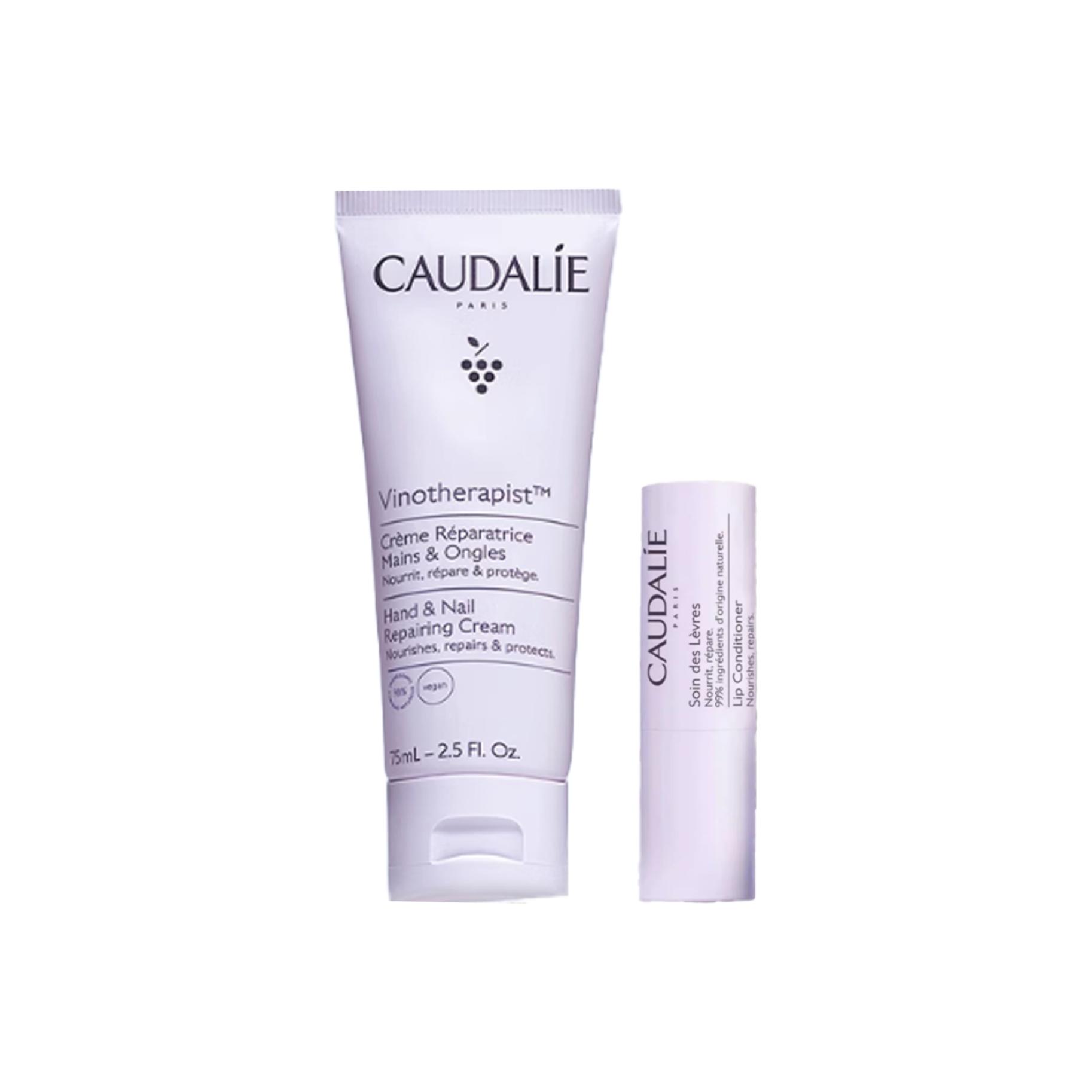 

Набор для ухода Outili: крем для рук и бальзам для губ увлажняющий CAUDALIE