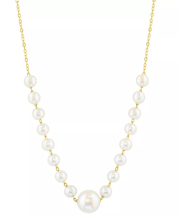 

Ожерелье-Воротник из культивированного пресноводного жемчуга Effy (3-1/2 и 6-1/2 мм) из 14-каратного золота, 18 дюймов + удлинитель 2-1/5 дюйма Effy Collection, gold