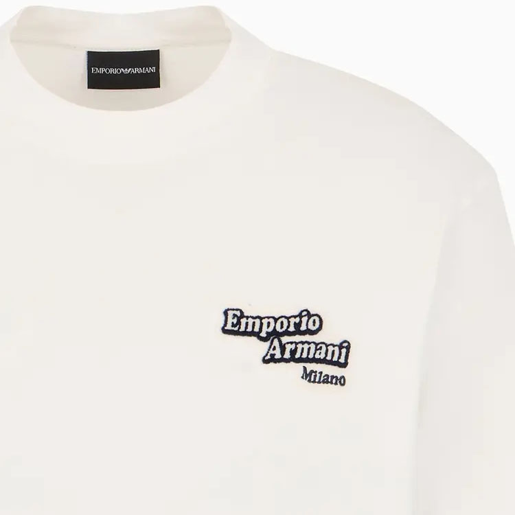 EMPORIO ARMANI Футболка мужская ecru — фото 4