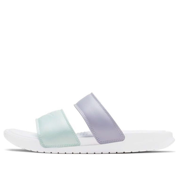 Тапочки benassi duo ultra 'white' Nike, белый