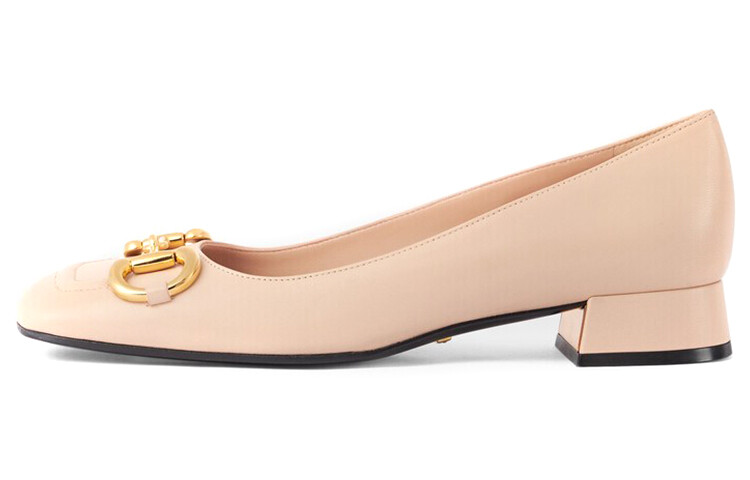 Балетки Gucci Horsebit Flat, светло-розовый