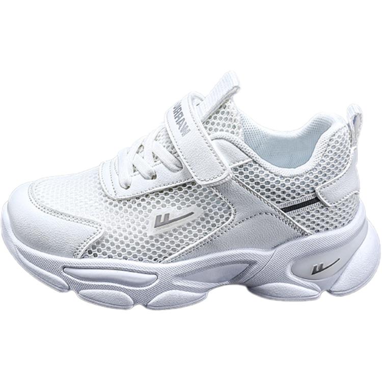 

Износостойкие дышащие низкие детские кроссовки для повседневной жизни WARRIOR, белый