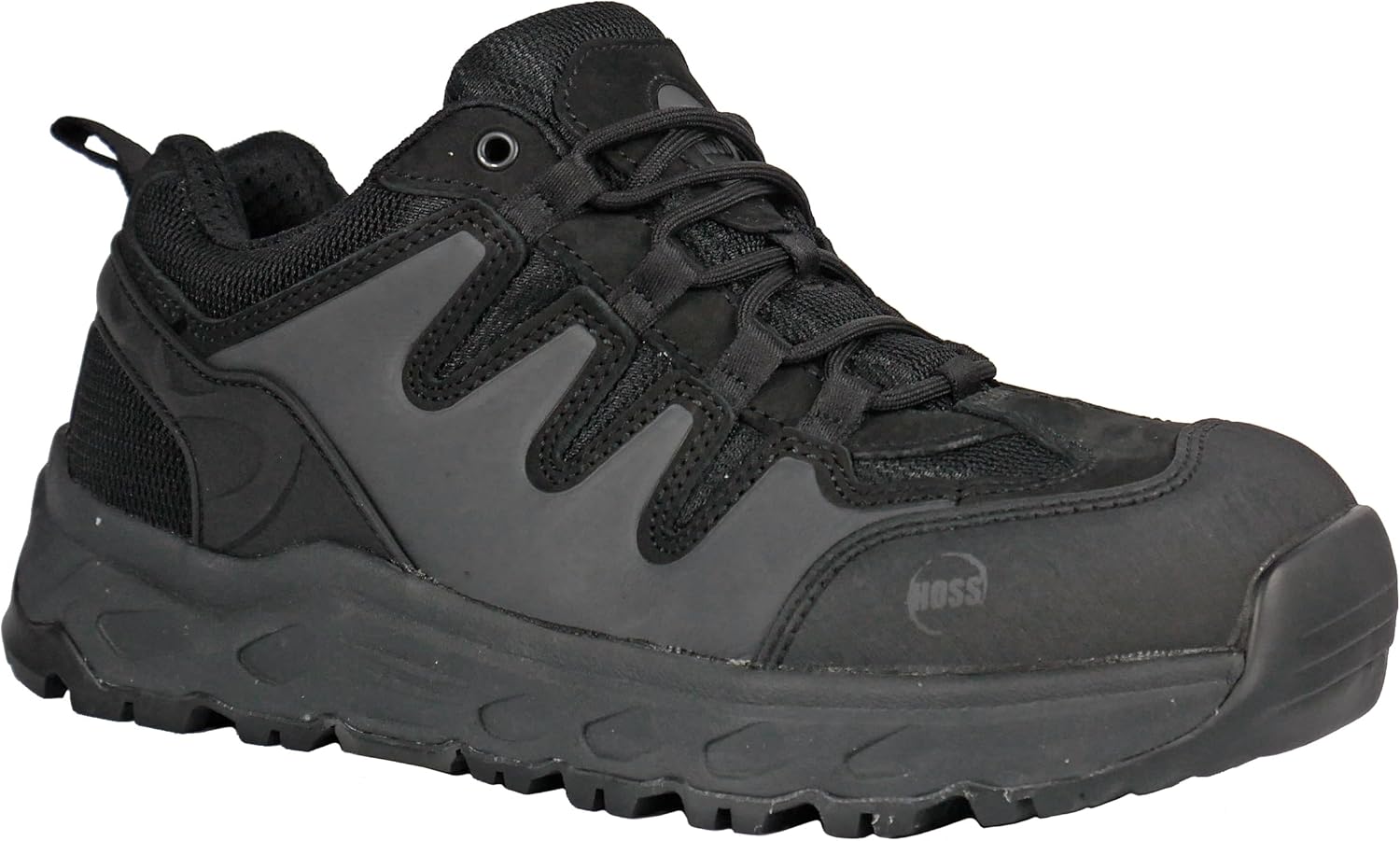 

Рабочие кроссовки Hoss Eric Lo Black с усиленным носком и очень широкой колодкой 50138, черный