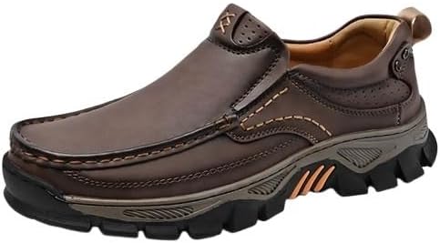 

Мужские повседневные лоферы без застежек - дышащие, с нескользящей подошвой из резины, в черном, коричневом и сером цветах, Размеры 6.5-10, для осени и весны Fmshi