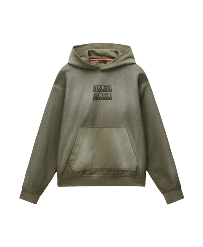 

Худи Comel из французской махровой ткани Napapijri, зеленый