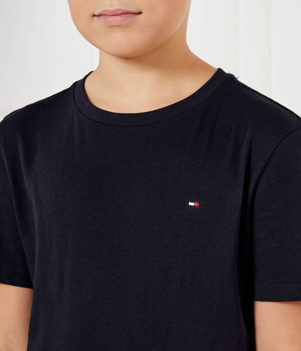 Футболка детская Tommy Hilfiger хлопковая однотонная 2 шт, синий — фото 4