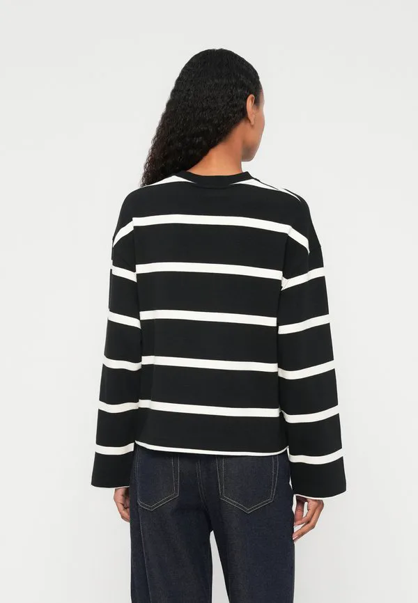 Толстовка с круглым вырезом и вышитым логотипом Tommy Hilfiger, Black/Calico — фото 3