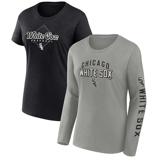 

Женская футболка Chicago White Sox в серо-черном цвете Fanatics, Черный, Женская футболка Chicago White Sox в серо-черном цвете Fanatics