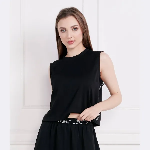 Миланский топ свободного кроя Calvin Klein, черный — фото 2